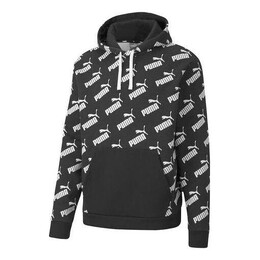 PUMA: Чёрная толстовка  Amplified