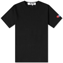 Comme Des Garçons Play: Чёрная футболка 