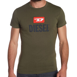 Diesel: Зелёная футболка 