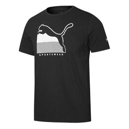 PUMA: Чёрная футболка 