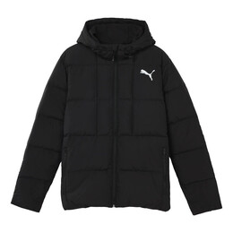 PUMA: Чёрная куртка  Essentials