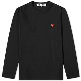 Comme Des Garçons Play: Футболка  Heart с длинным рукавом