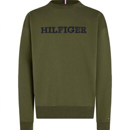 Tommy Hilfiger: Зелёная толстовка 