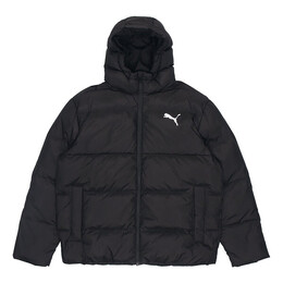 PUMA: Чёрная куртка  Essentials