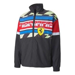 PUMA: Чёрная куртка  Ferrari