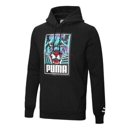 PUMA: Чёрная толстовка 