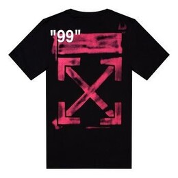 Off-White: Розовая футболка  Arrows
