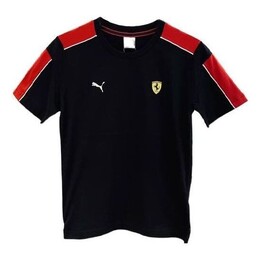 PUMA: Чёрная футболка  Ferrari