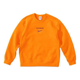 Supreme: Оранжевый свитер  Nike