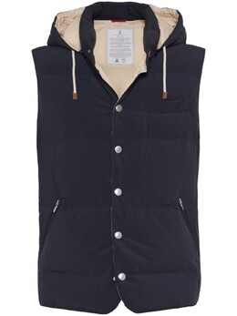Brunello Cucinelli: Синий жилет 