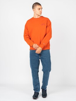 Tommy Hilfiger: Оранжевая толстовка  Tommy Jeans
