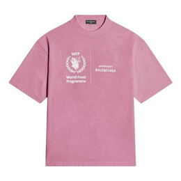 Balenciaga: Розовая футболка  WFP
