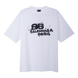 Balenciaga: Белая футболка  BB