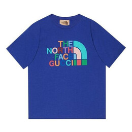 Gucci: Голубая футболка 
