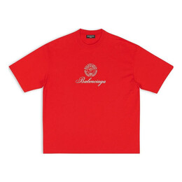 Balenciaga: Красная футболка 