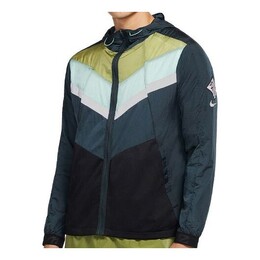 Nike: Зелёная толстовка  Windrunner