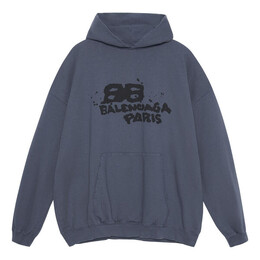 Balenciaga: Голубая толстовка  BB