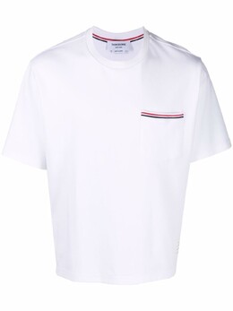 Thom Browne: Футболка  RWB с коротким рукавом