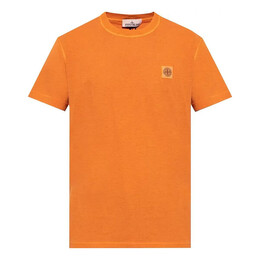 Stone Island: Оранжевая футболка 