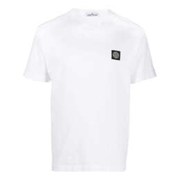 Stone Island: Белая футболка 