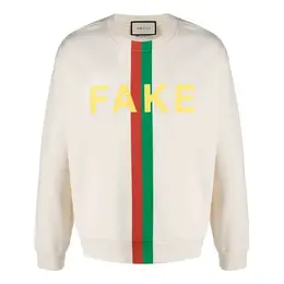 Gucci: Белый свитер  Fake Not