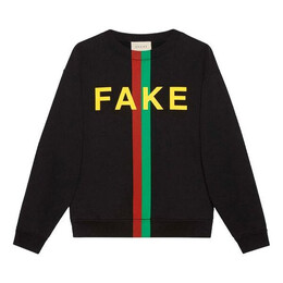 Gucci: Свитер  Fake Not с принтом