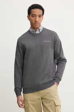 Tommy Jeans: Серая толстовка 