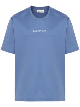 Lanvin: Синяя футболка 