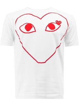 Comme Des Garçons Play: Футболка с принтом 