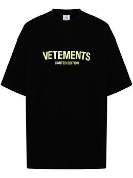 Vetements: Чёрная футболка 