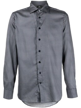 Etro: Чёрная рубашка 