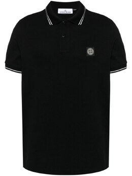 Stone Island: Чёрная рубашка  Compass