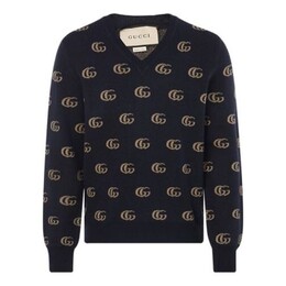 Gucci: Жаккардовый свитер  Double G