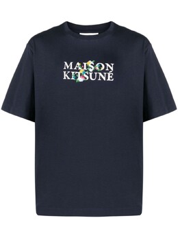 Maison Kitsuné: Синяя футболка 