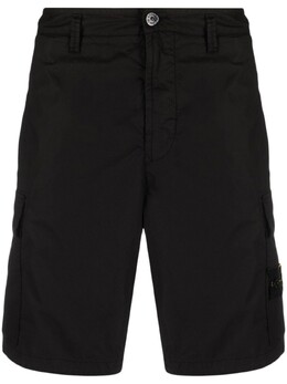 Stone Island: Чёрные шорты  Compass