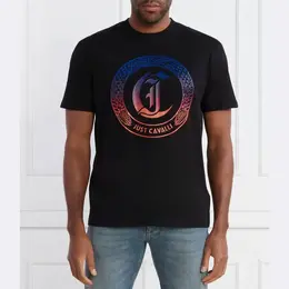 Just Cavalli: Чёрная футболка 