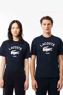 Lacoste: Синяя футболка 