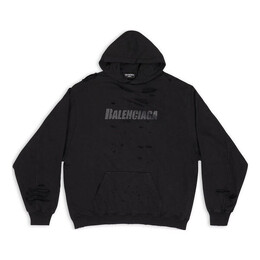 Balenciaga: Чёрная толстовка 