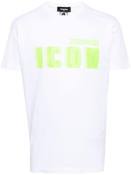 Dsquared2: Белая футболка  Icon