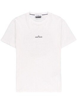 Stone Island: Белая футболка 