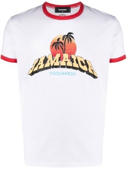 Dsquared2: Белая футболка 