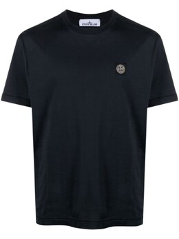 Stone Island: Синяя футболка  Compass