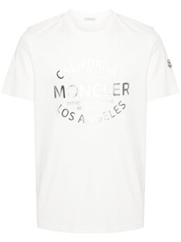 Moncler: Белая футболка 