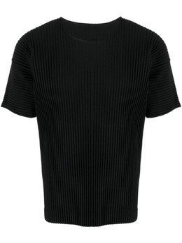 Homme Plissé Issey Miyake: Чёрная футболка 