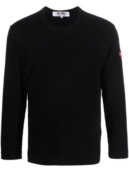 Comme Des Garçons Play: Чёрная футболка 