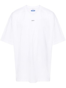 Off-White: Белая футболка 