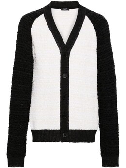 Balmain: Белый кардиган 
