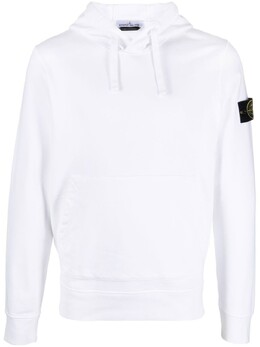 Stone Island: Белая толстовка  Compass