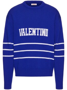 Valentino Garavani: Синий свитер 