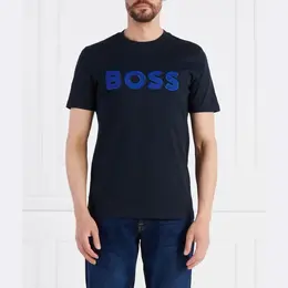 BOSS: Чёрная футболка 